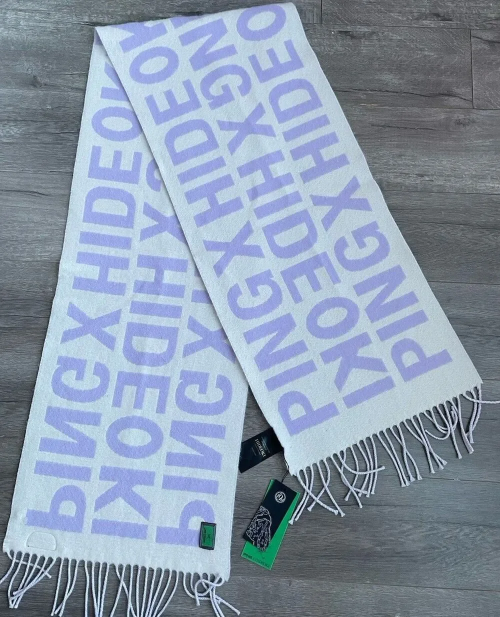 NWT'S PING x HIDEOKI Big Name Big Game Virgin Wool Scarf Made in Italy
